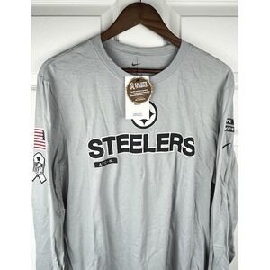 Pittsburgh Steelers Shirt Mens Medium NFL Football Nike Salute To Service NEW